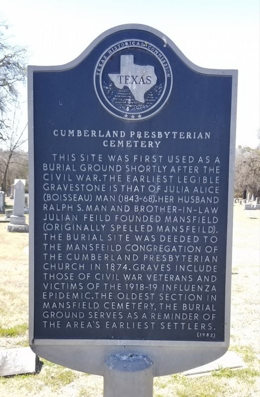 Cumberland Presbyterian Cemetery Marker image. Click for full size.