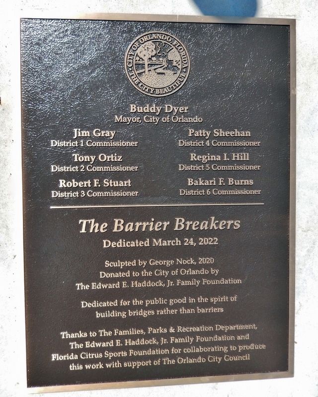 The Barrier Breakers Marker (<i>center panel</i>) image. Click for full size.