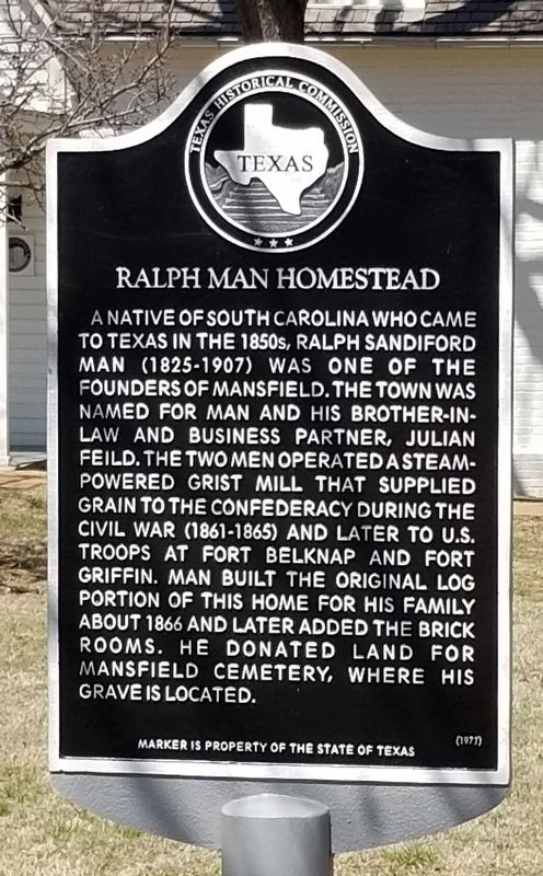 Ralph Man Homestead Marker image. Click for full size.