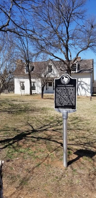 The Ralph Man Homestead and Marker image. Click for full size.