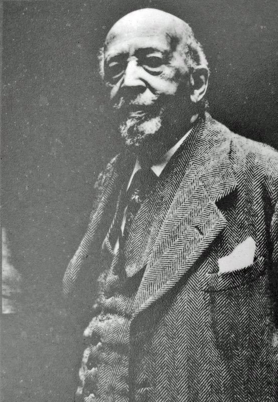 Marker detail: W.E.B. Du Bois image. Click for full size.