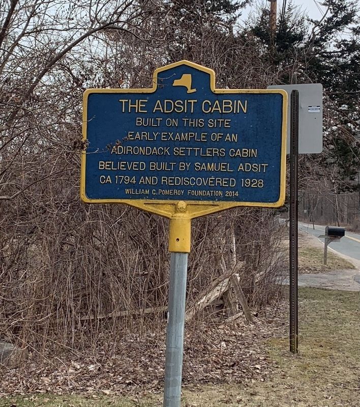 The Adsit Cabin Marker image. Click for full size.