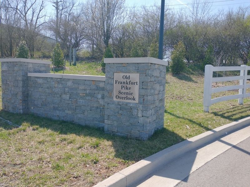 Welcome To The Old Frankfort Pike Scenic Byway and the Lexington-Frankfort Scenic Corridor Marker image. Click for full size.