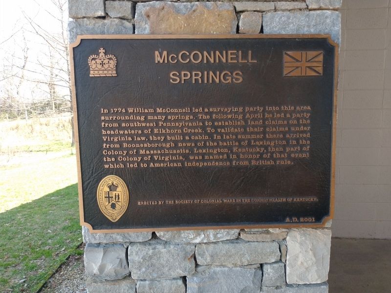 McConnell Springs Marker image. Click for full size.