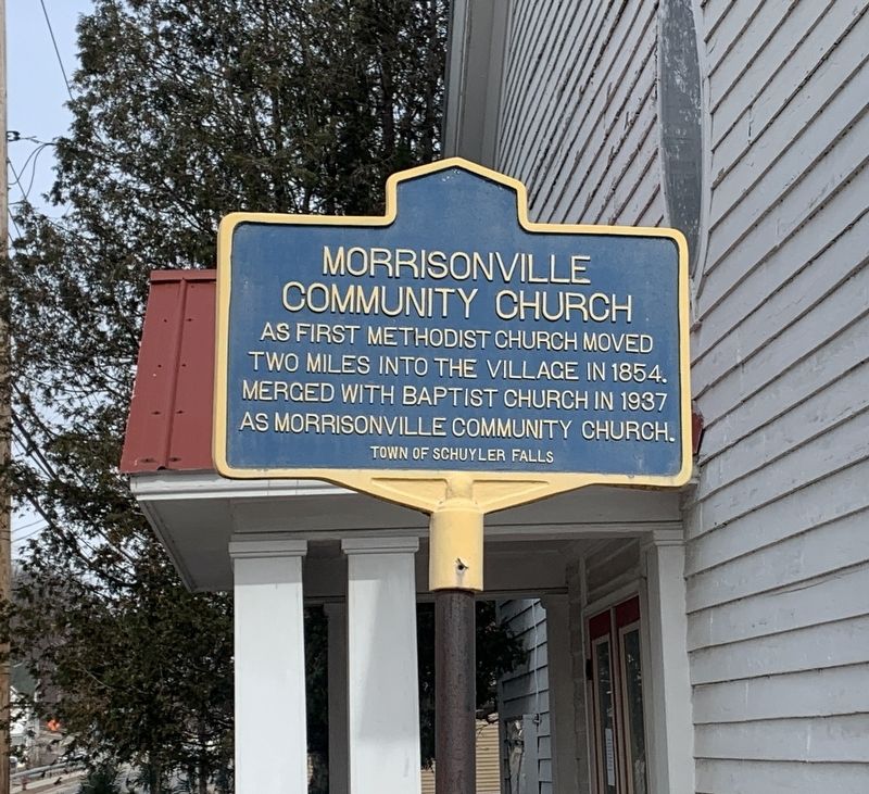 Morrisonville Community Church Marker image. Click for full size.