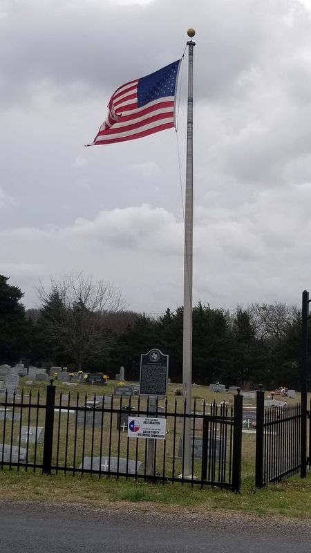 The Chambersville Cemetery and Marker image. Click for full size.