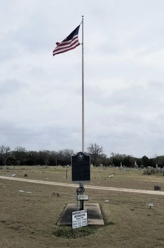 The Melissa Cemetery and Marker image. Click for full size.