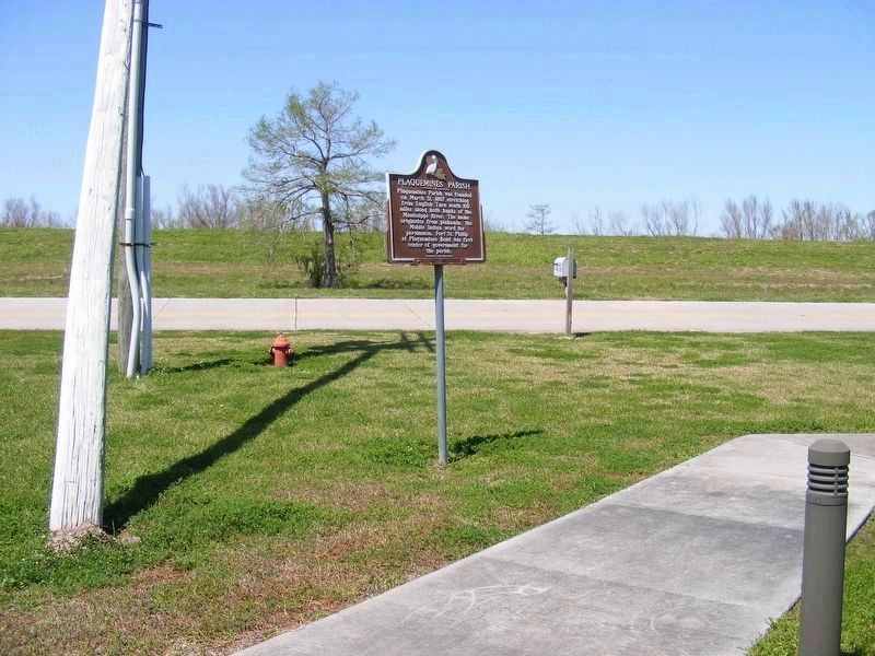 New location of the Plaquemines Parish Marker. Click for full size. New location of the Plaquemines Parish Marker image. Click for full size.