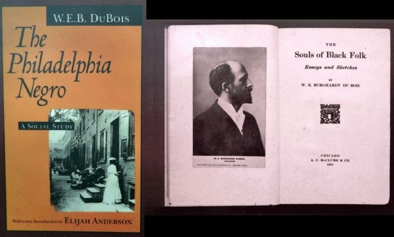 Marker detail: Du Bois Writings image. Click for full size.