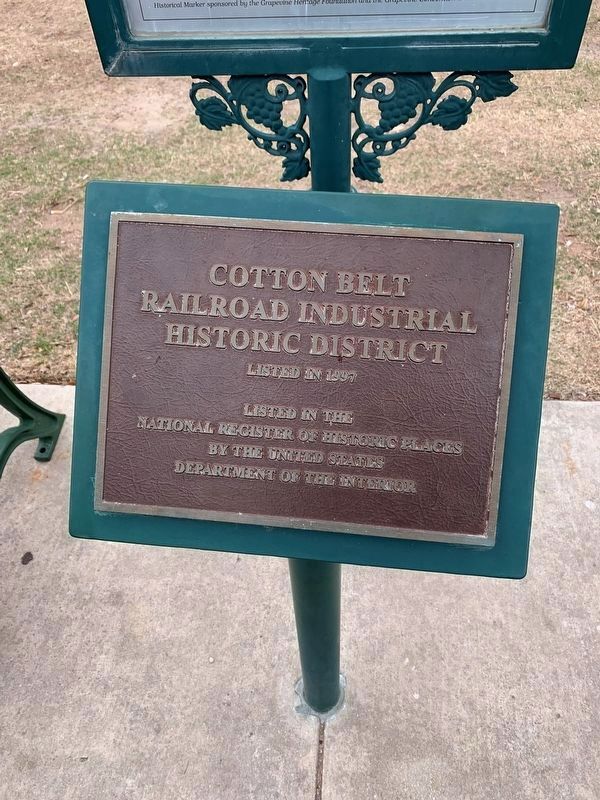 Cotton Belt Railroad Industrial Historic District Marker image. Click for full size.