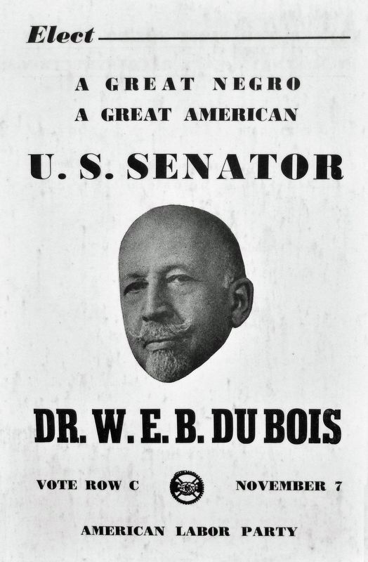 Marker detail: U.S. Senate poster (1950) image. Click for full size.