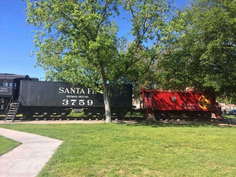 Santa Fe Locomotive No. 3759 Marker image. Click for full size.