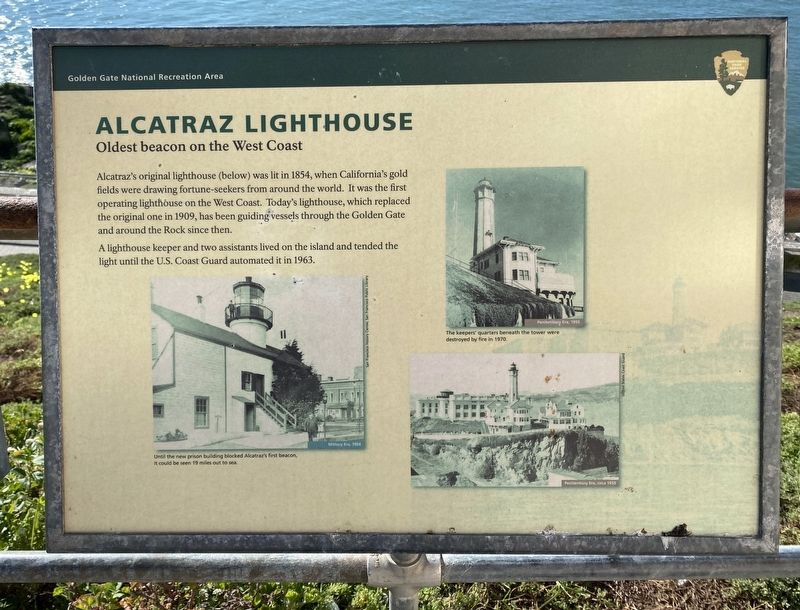 Alcatraz Lighthouse Marker image. Click for full size.