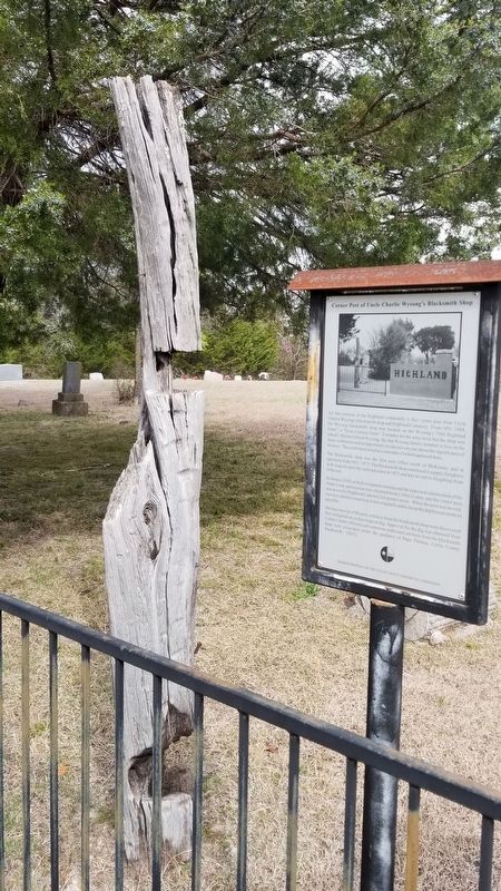 The Corner Post next to the marker image. Click for full size.