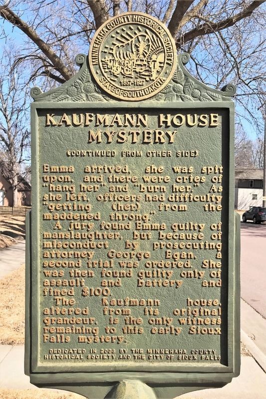 Kaufmann House Mystery Marker, Side Two. Click for full size. Kaufmann House Mystery Marker, Side Two image. Click for full size.