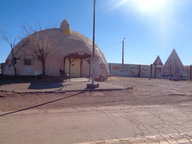 Meteor City Trading Post, Winslow, Arizona Marker image. Click for full size.