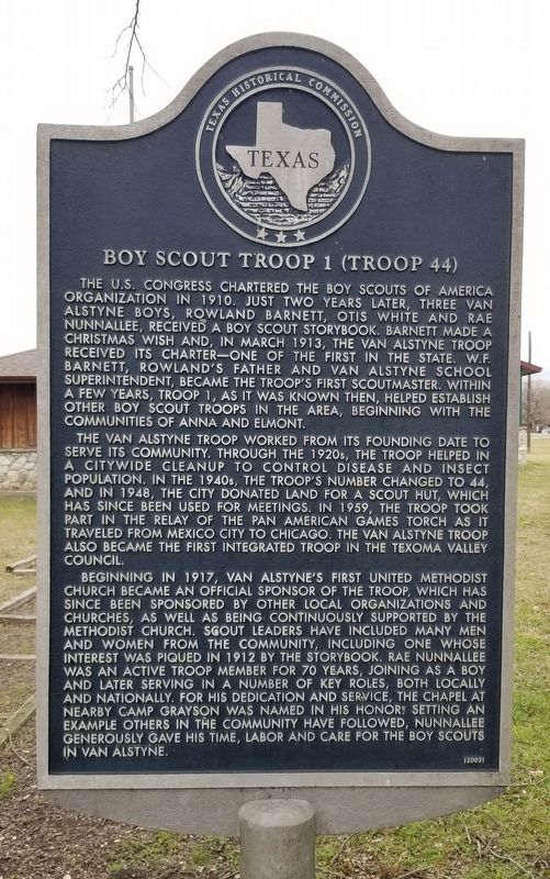 Boy Scout Troop 1 (Troop 44) Marker image. Click for full size.