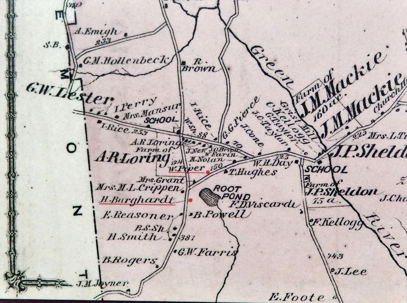 Marker detail: Great Barrington and South Egremont Plain, 1870 image. Click for full size.