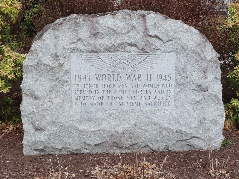 South Hadley World War II Monument image. Click for full size.
