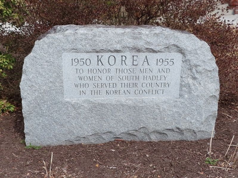 South Hadley Korean Conflict Monument image. Click for full size.