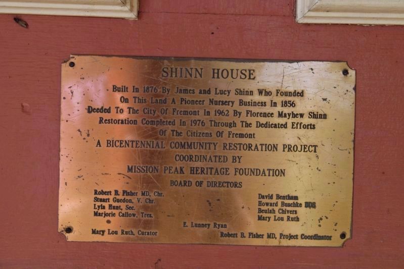 Plaque on the Ranch House Door image. Click for full size.