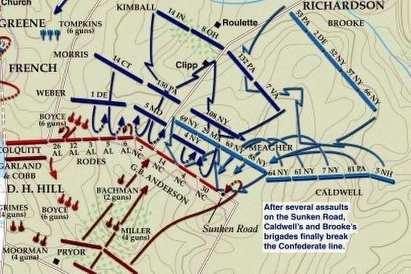 Sunken Road or Bloody Lane Virtual Tour by Markers. image. Click for more information.