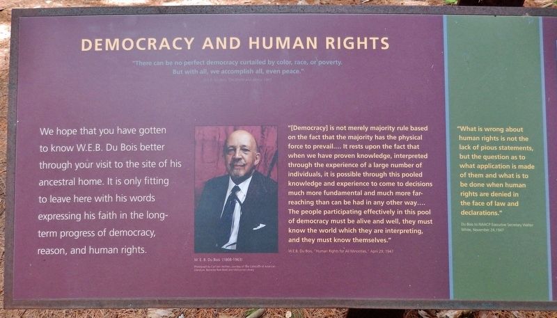 Democracy and Human Rights Marker image. Click for full size.