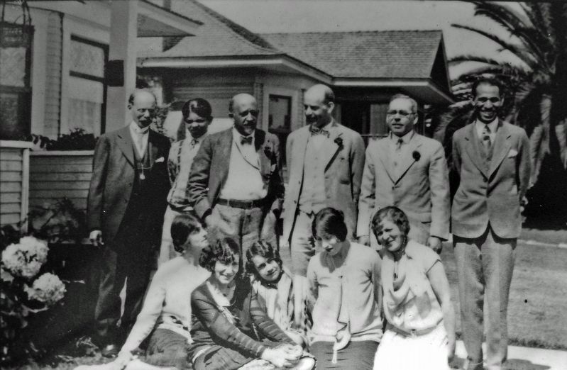 Marker detail: Du Bois, San Diego Branch NAACP (1917) image. Click for full size.