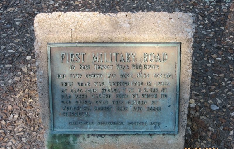First Military Road Marker image. Click for full size.