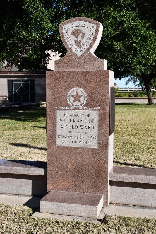 Texas World War I Memorial image. Click for full size.