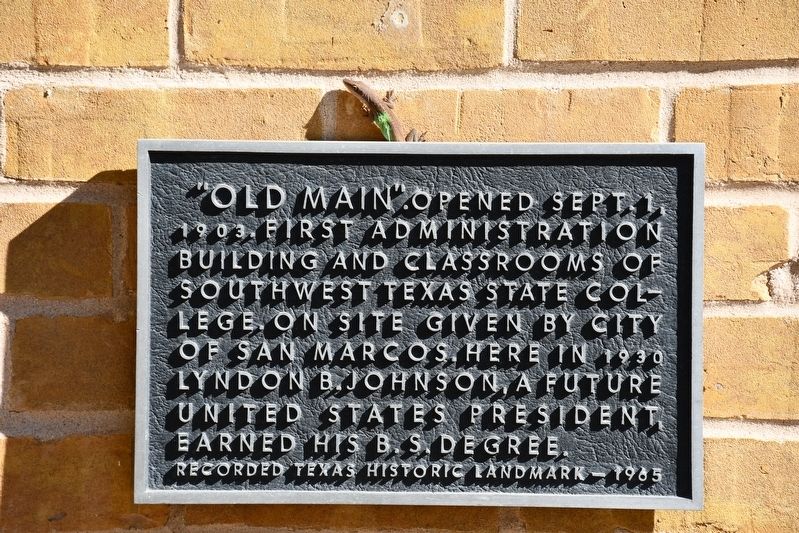 "Old Main" Marker image. Click for full size.