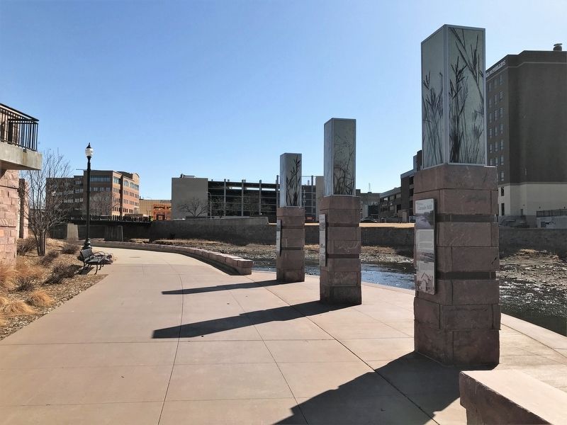 Lumberyards Marker <i>(middle)</i>, from the north image. Click for full size.