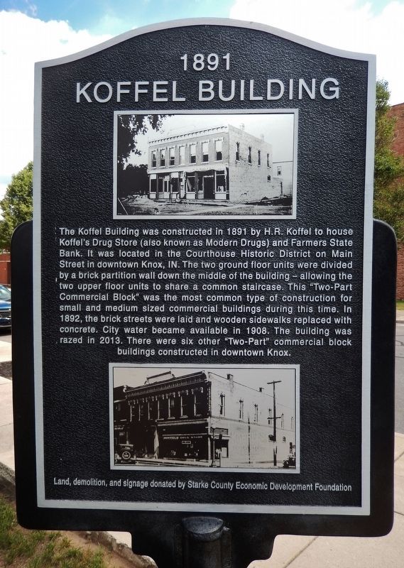 Koffel Building Marker image. Click for full size.