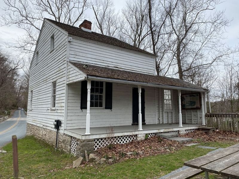 Tollhouse and Covered Bridge at Rock Run Marker and Tollhouse image. Click for full size.