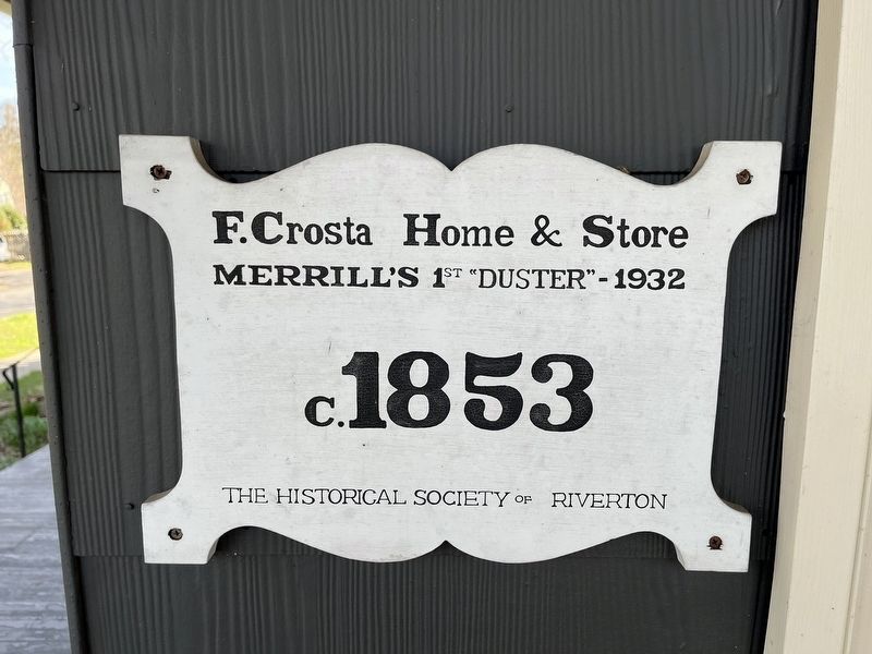 F. Crosta Home & Store Marker image. Click for full size.