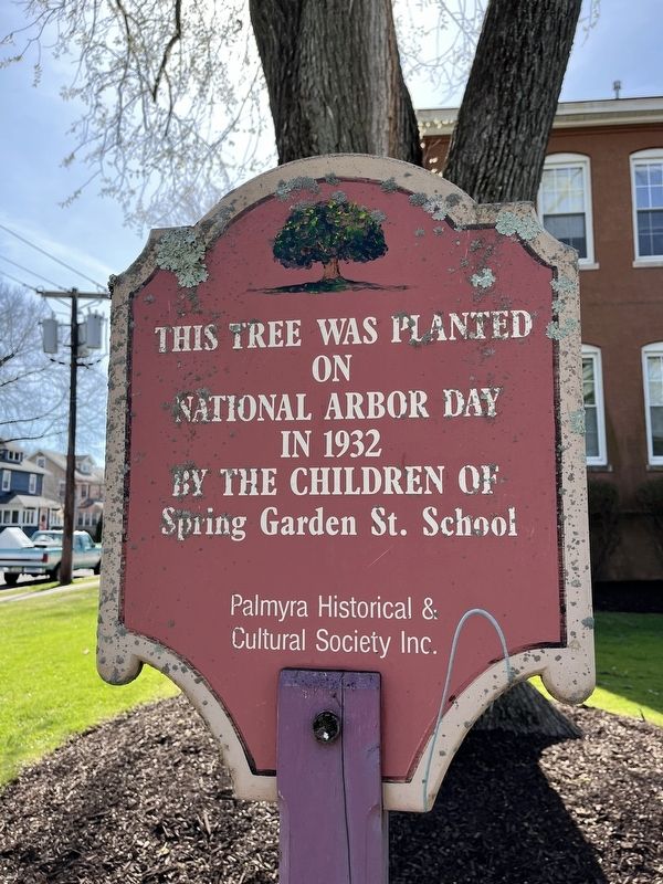 Additional sign on the grounds of the school image. Click for full size.