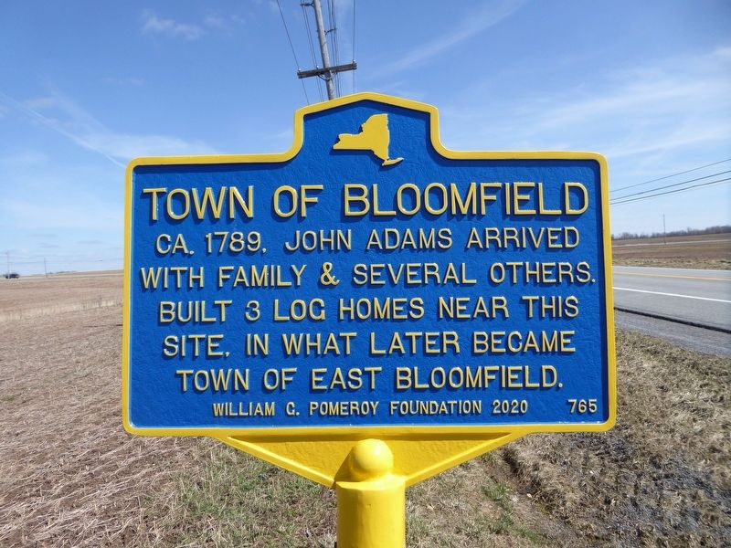 Town of Bloomfield Marker image. Click for full size.