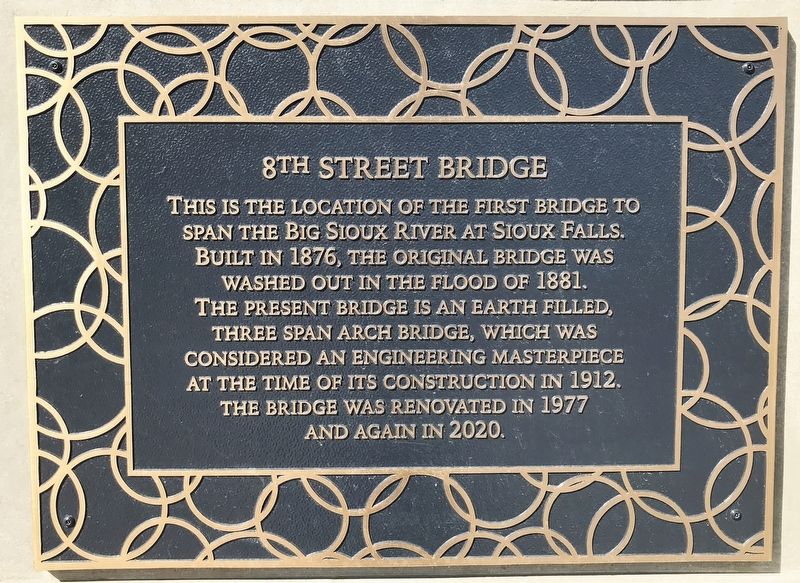 8th Street Bridge Marker image. Click for full size.