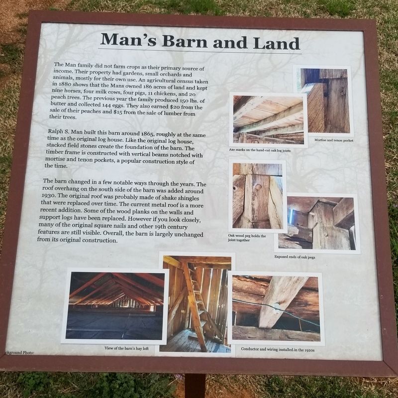 Man's Barn and Land Marker image. Click for full size.