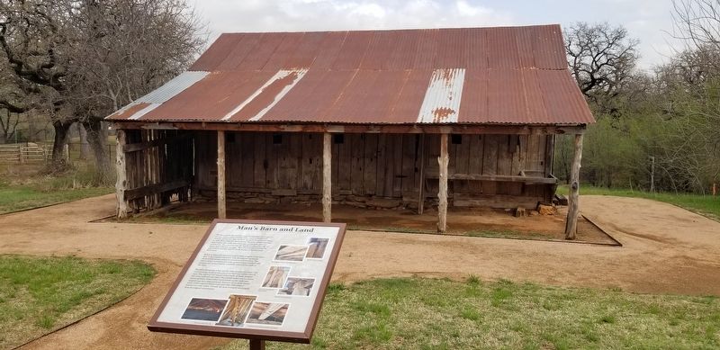The Man's Barn and Land Marker with Mans Barn image. Click for full size.