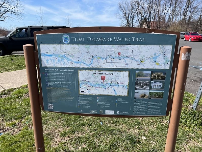 Tidal Delaware Water Trail Marker image. Click for full size.