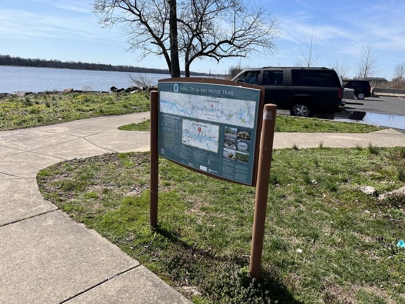 Tidal Delaware Water Trail Marker image. Click for full size.