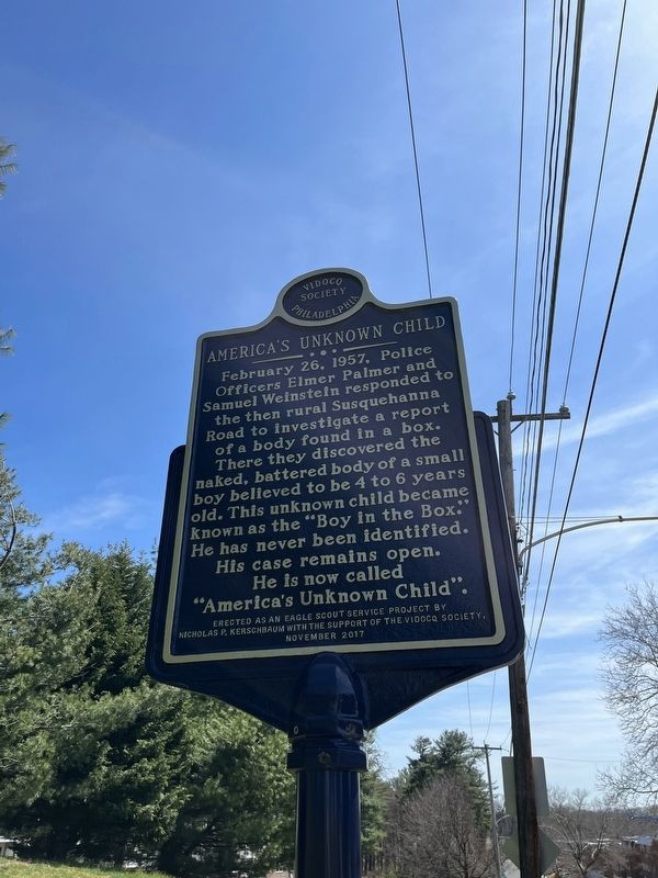 America's Unknown Child Marker. Click for full size. America's Unknown Child Marker image. Click for full size.