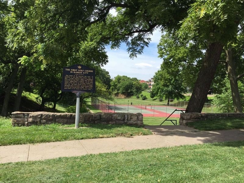 The First Golf Course in Kansas City Marker. Click for full size. The First Golf Course in Kansas City Marker image. Click for full size.
