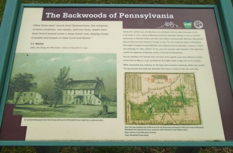 The Backwoods of Pennsylvania Marker image. Click for full size.