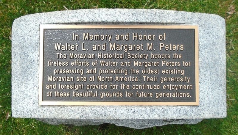 Walter L. and Margaret M. Peters Marker image. Click for full size.