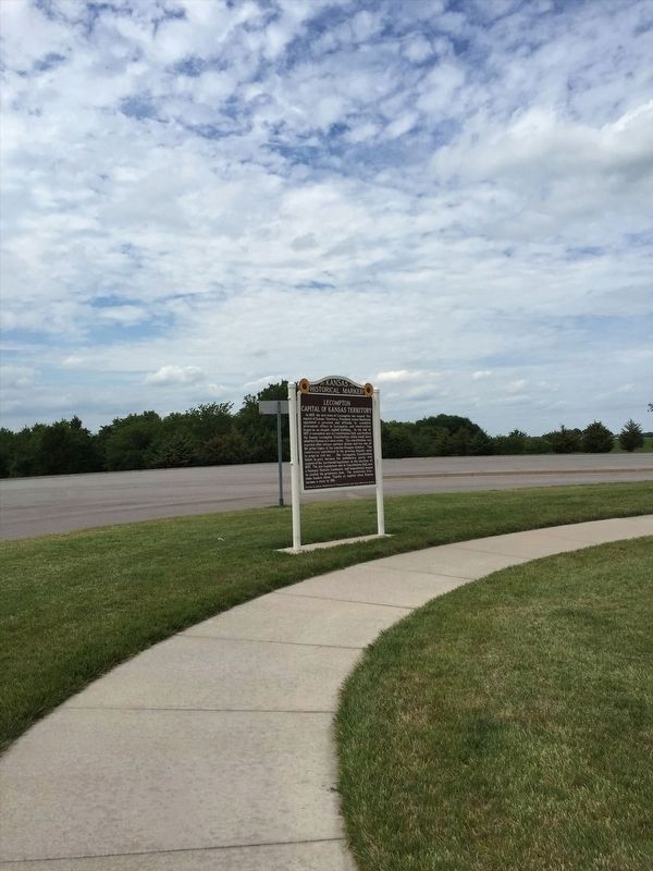 Lecompton Marker. Click for full size. Lecompton Marker image. Click for full size.
