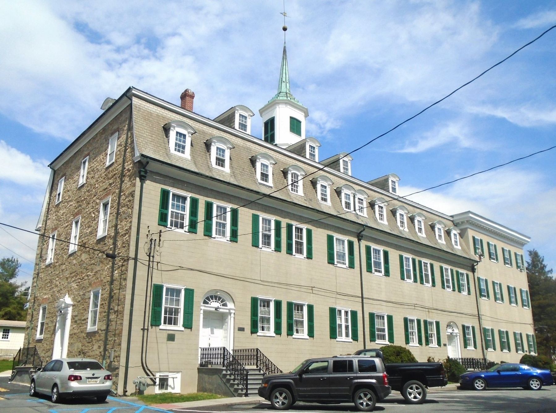 Nazareth Hall and Marker image. Click for full size.