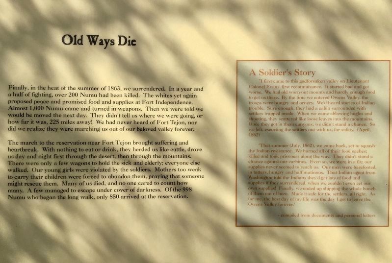 Old Ways Die image. Click for full size.