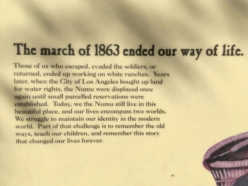 The march of 1863 ended our way of life image. Click for full size.